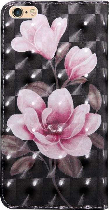 Actual product image Cover-Discount iPhone SE / 8 / 7- leather case lotus glitter effect (Apple iPhone 8, Apple iPhone 7, Apple iPhone SE (2nd Gen))
