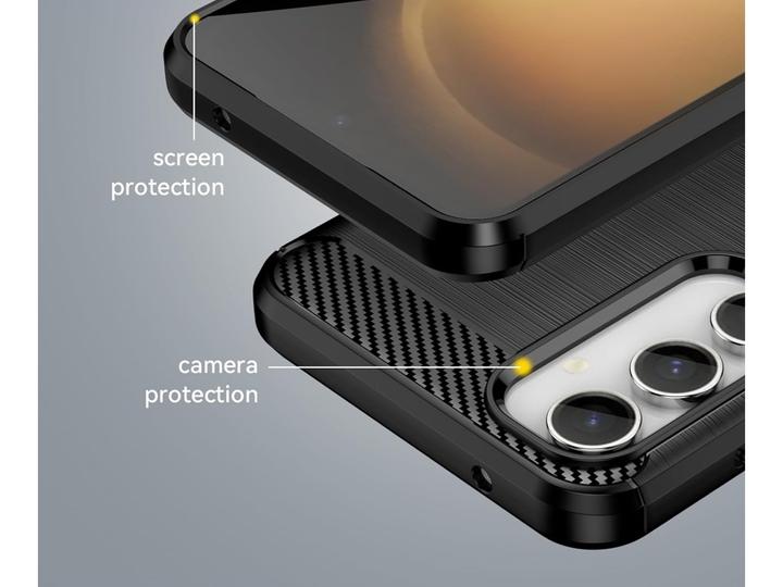 Produktbild Screenguard Samsung Galaxy S23 FE Hülle Carbon Brushed Soft TPU (Samsung Galaxy S23 FE)