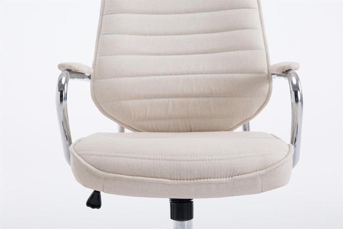 Image du produit CLP Chaise de bureau Rako tissu, beige