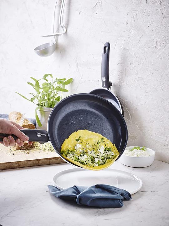 Actual product image Greenpan Cambridge Frying Pan Set 2 Piece (Pan set + pot set, Ceramic)