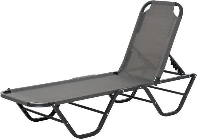 Immagine prodotto Swisshandel24 Lettino prendisole Lettino da spiaggia Lettino da giardino in alluminio a 5 livelli Lettino relax (163 cm)