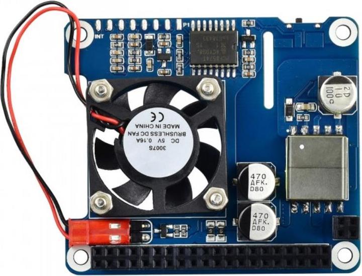 Actual product image WaveShare Power over Ethernet (PoE) HAT with OLED Display for Raspberry Pi 4B & 3B+