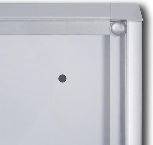 Actual product image eurokraft basic Indoor Info Showcase (Magnet board, Bulletin board, 93.5 x 96.5 cm)