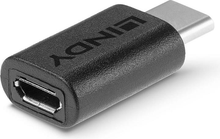 Produktbild Lindy USB 2.0 Adapter Typ C / Micro-B USB Typ C Stecker / Typ Micro-B Kupplung (USB 2.0)