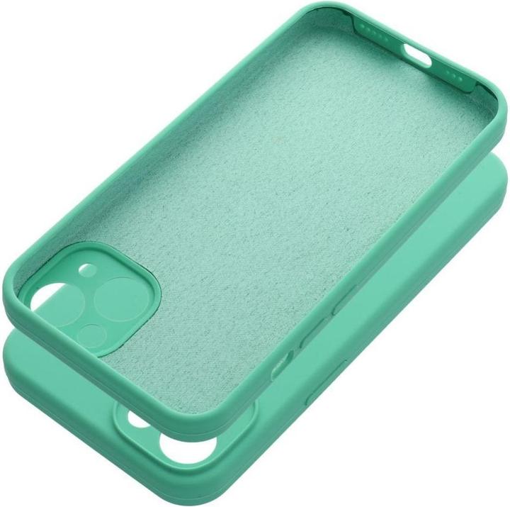 Actual product image OEM Back panel cover Case SILICONE 2mm for IPHONE 13 mint (Apple iPhone 13)