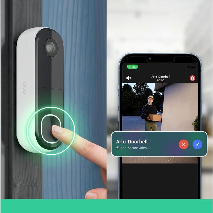 Immagine prodotto Arlo Video Doorbell 2K (WiFi)