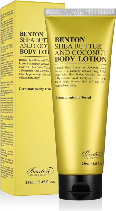 Actual product image Benton Shea Butter and Coconut Body lotion (Body cream, 250 ml)
