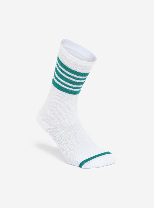 Image du produit Decathlon Chaussettes mid calf, vert et blanc, lot de 2 (39, 42)