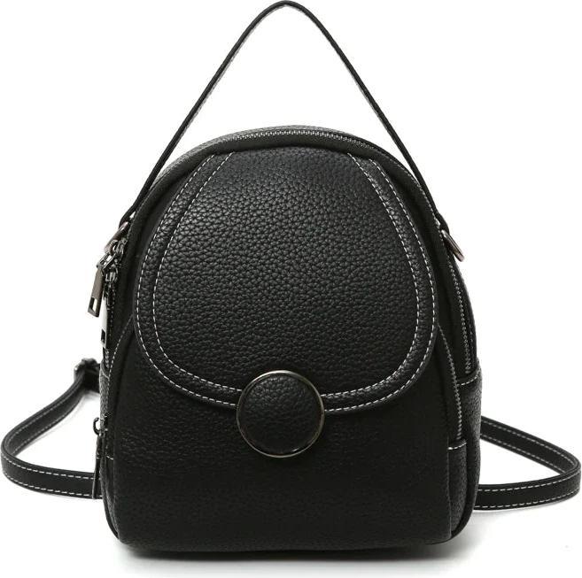 Actual product image Only-Bags.Store Fashion Leather Backpack Mini Soft Touch Multifunctional Backpack Small Shoulder Bag