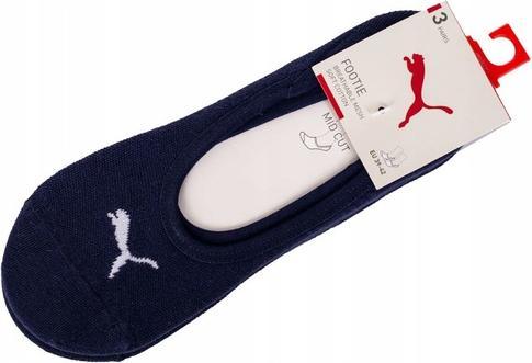 Actual product image Puma Unisex Footie Sock, Navy, 43/46 (3-pack) (43, 46)