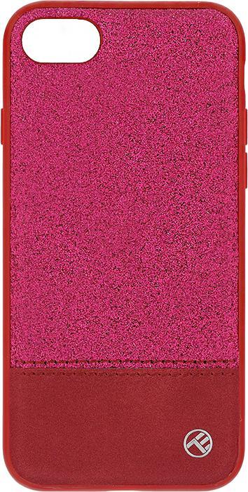 Image du produit Tellur Coque en cuir synthétique pailleté II pour iPhone 8 rose (Apple iPhone 8)