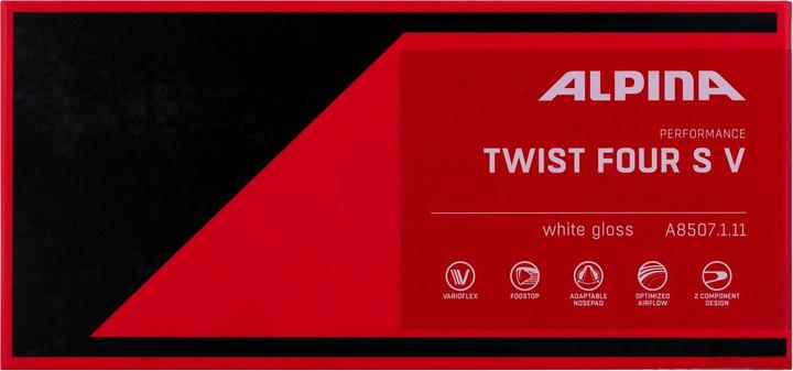 Actual product image ALPINA SPORTS Twist Four S VL+ (White, Black)
