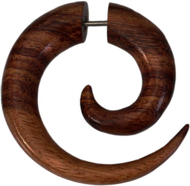 Produktbild Star Piercing Fake Spirale aus Tamarind Holz (ohne Messing, Organisch)