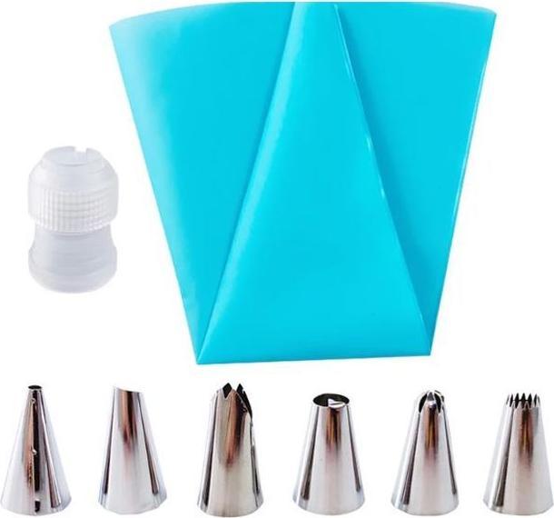 Actual product image MU Classic Silicone piping bag (set of 8) (Piping bag set)