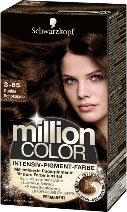 Actual product image Schwarzkopf Million Colour (3-65 Dark chocolate)