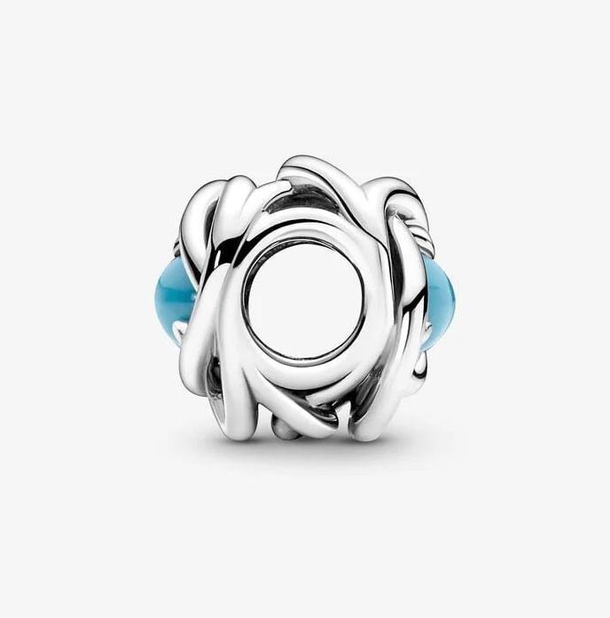 Immagine prodotto Pandora Pietra di nascita di dicembre Turchese Eternity Circle Charm (Argento 925)
