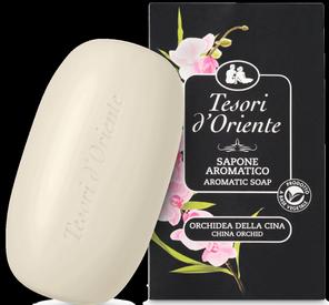 Immagine prodotto Tesori d'Oriente Sapone aromatico all'orchidea della Cina 125g (Lozione di sapone)