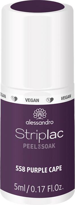 Alessandro Frozen Beauty - Striplac Peel or Soak Purple Cape (Purple Cape, Farblack)