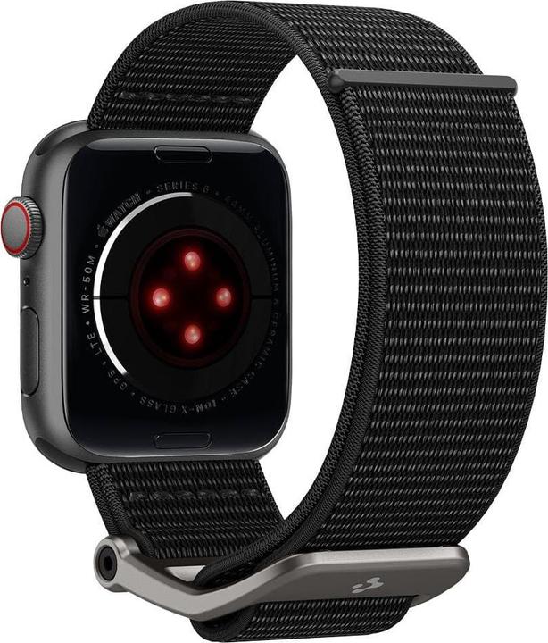 Productafbeelding Spigen Durapro Flex band voor Apple Watch 4 / 5 / 6 / 7 / SE (42 / 44 / 45 mm) zwart (42 mm, 44 mm, 45 mm, Nylon)