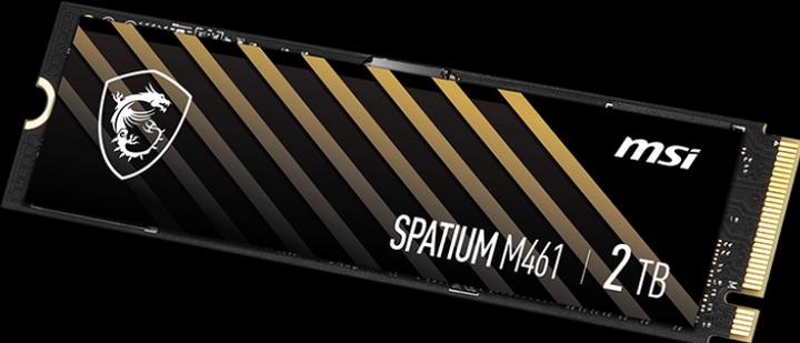 Productafbeelding MSI SSD 2TB M.2 Gen4 Spatium M461 PCIe 4.0 5000/4200 QLC (2000 GB, M.2 2280)