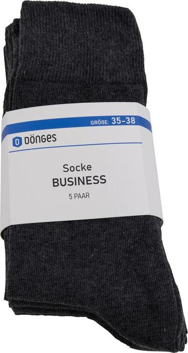 Image du produit Dönges Chaussettes en coton Business, gris, taille 35-38 (35 - 38)
