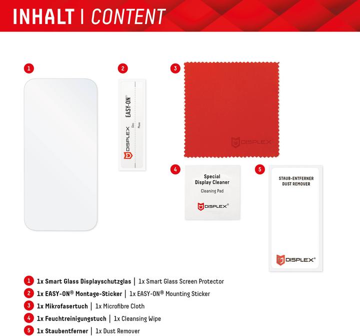 Actual product image Displex Smart Glass, Displayschutzfolie (1 Piece, Samsung Galaxy S24, Samsung Galaxy S25)