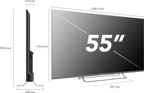 Produktbild Smart Tech 55UG02V 55" 2V Led Tv (55", QLED, 4K)