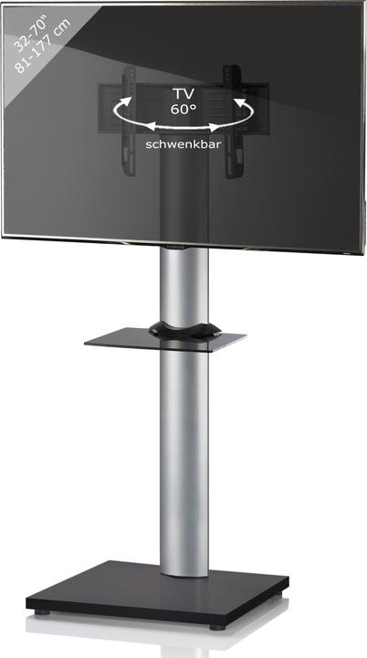 Image du produit VCM Support TV Alu Onu Maxi ZW Noir (174 x 68 x 60 cm)