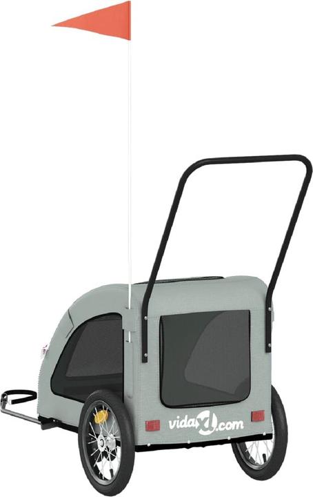 Actual product image VidaXL Fahrradanhänger Hunde Oxford-Gewebe und Eisen
