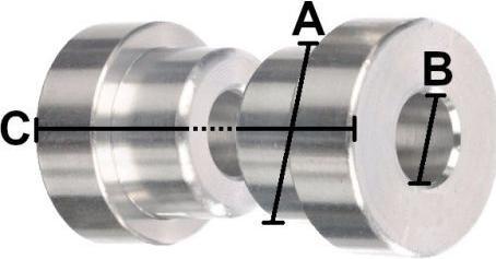 Actual product image Manitou Shock absorber spacer (12 mm, 8 mm)