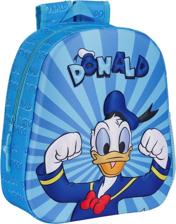 Donald Duck Sac à dos pour enfants 3D Donald bleu 27 x 33 x 10 cm
