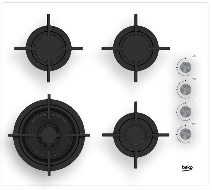 Beko HILW64122SW Piano cottura a gas integrato 4 Zone