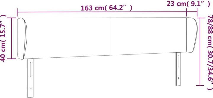 Produktbild VidaXL Cassandra (163 x 23 x 88 cm)