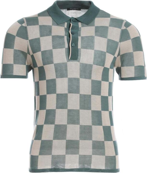 Bellemere T-Shirt Checkered Tencel Polo