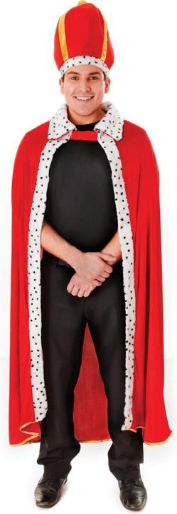 Produktbild Bristol Novelty König Robe Und Hut Kostüm (One Size)