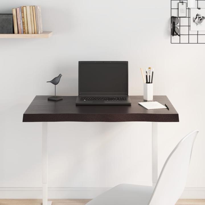 Actual product image VidaXL Tischplatte 80x60x4 cm Massivholz Eiche Behandelt (80 x 60 x 4 cm)