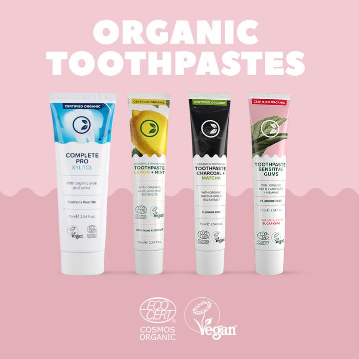 Actual product image Nordics Whitening Toothpaste Charcoal & Matcha (75 ml)