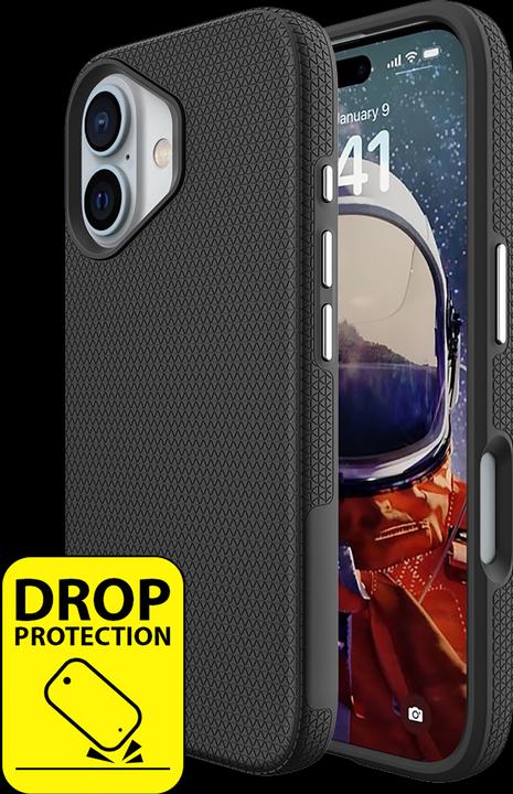 Actual product image Cazy Robust textured cover Non-slip texture (Apple iPhone 16)