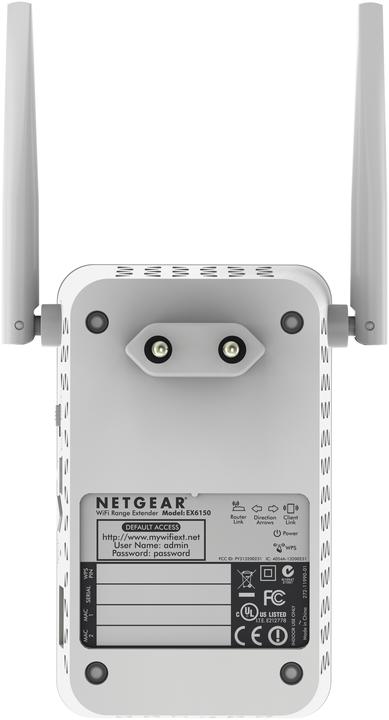 Image du produit Netgear Ex6150-100pes (900 Mbit/s, 300 Mbit/s)