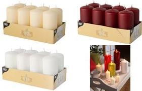 Image du produit Papstar Stumpenkerzen (8 pcs)