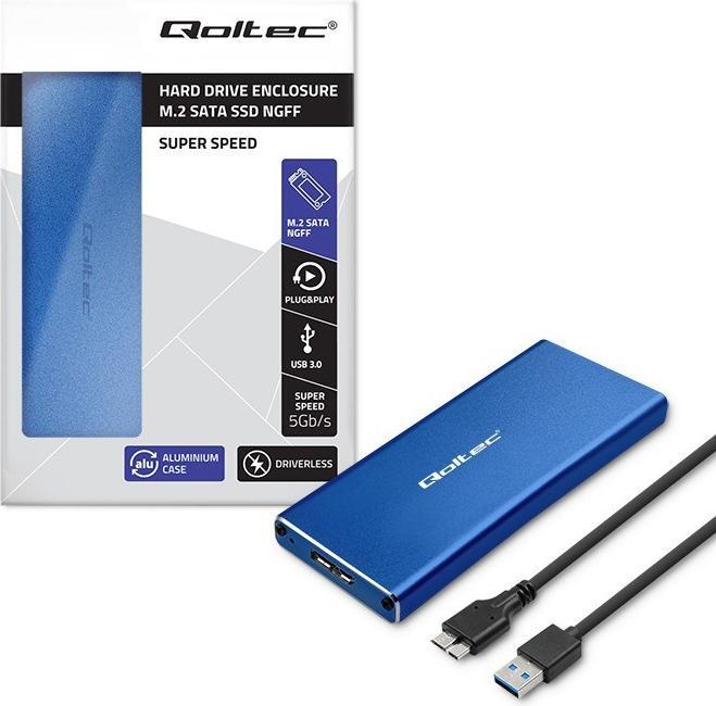 Image du produit Qoltec Boîtier en aluminium (M.2)