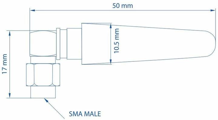 Immagine prodotto Teltonika Antenna Angolare Compatta Per Dispositivi Mobili (3G, 5G, GSM)