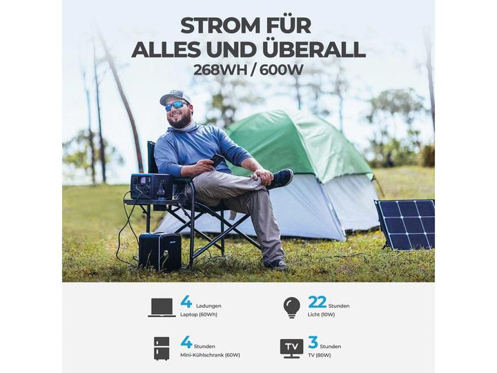 Produktbild Bluetti EB3A (268 Wh, 4.60 kg)