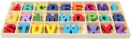 Actual product image Wooden letters alphabet, 130pcs.