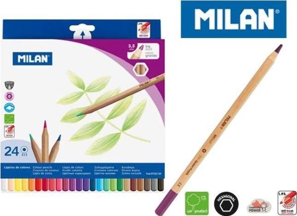 Actual product image Metallic pencil crayons 24 colours (Multicoloured)