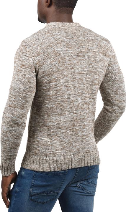 Actual product image Solid Philemon Men's Jumper Chunky Knit Pullover With Crew Neck Made Of 100% Cotton (XXL)