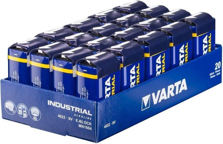 Image du produit Varta Industrie (20 pcs, 9V Block, 640 mAh)