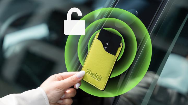 Actual product image 2befair Kartenetui für die Tesla Schlüsselkarte