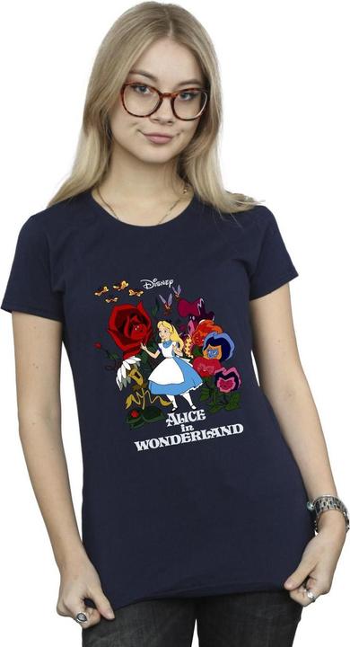 Immagine prodotto Disney Alice In Wonderland Flowers Maglietta Donna (M)