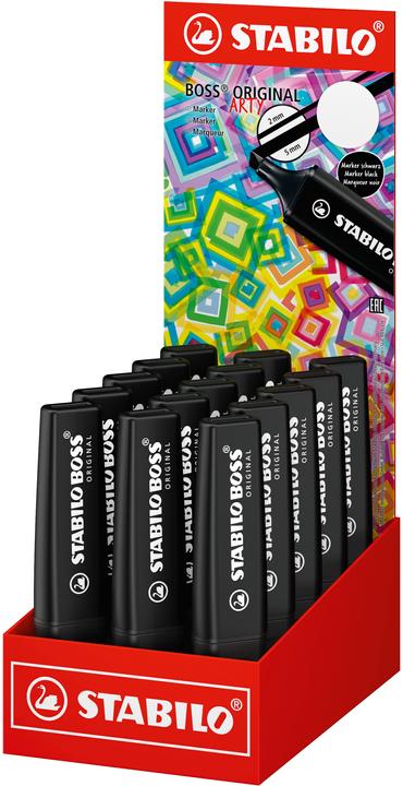 Actual product image STABILO BOSS NATURE COLORS - Highlighter (Black, 5 mm, 15 x)